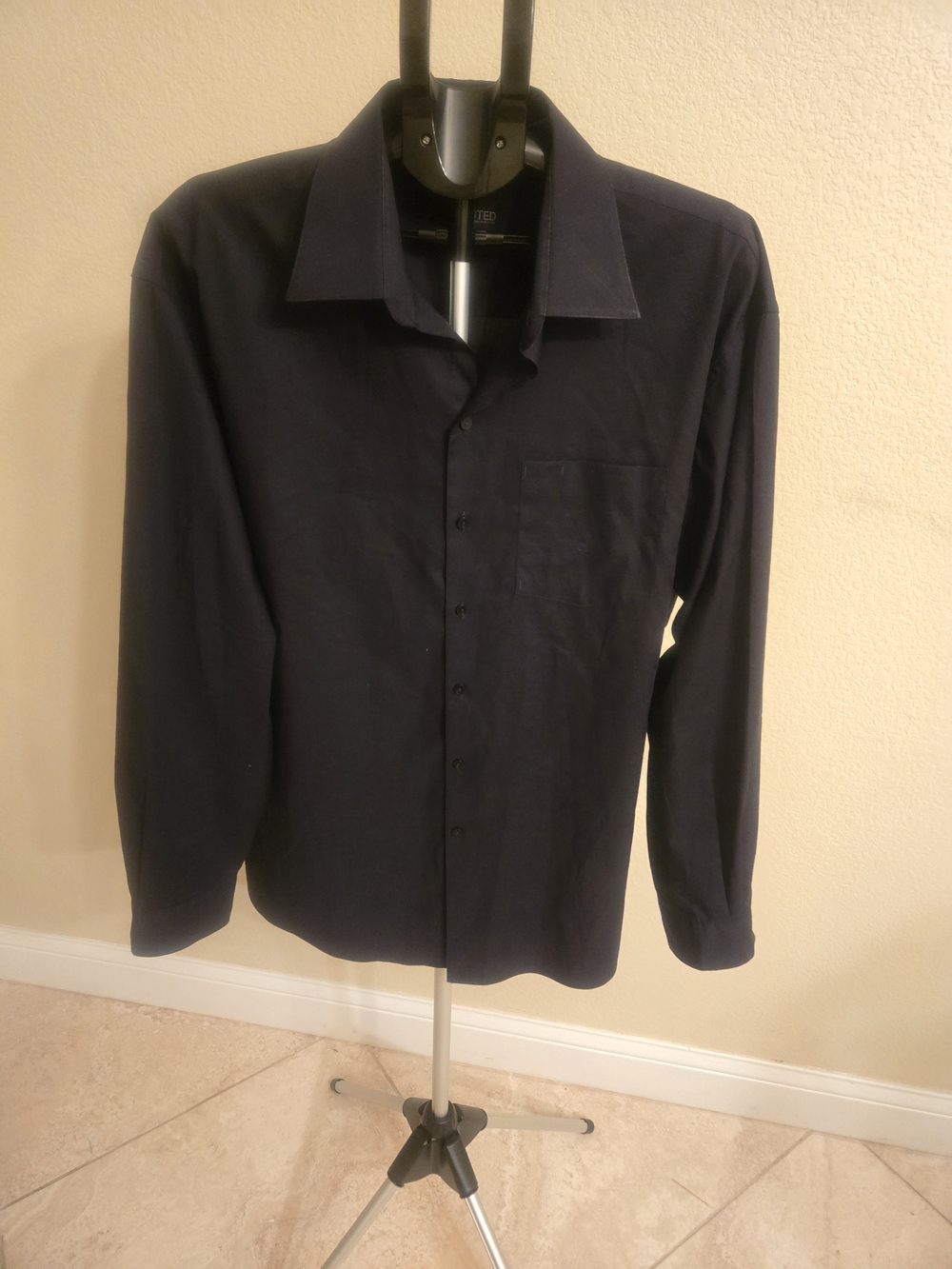 Unlisted by Kenneth Cole Men's Dark Navy Button-Up Dress Shirt